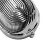 Soho Lighting Marlborough Eyelid Prismatic Glass IP65 Outdoor & Bathroom Nickel Bulkhead Wall Light