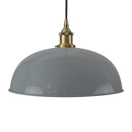 French Grey Worcester Painted Pendant Light
