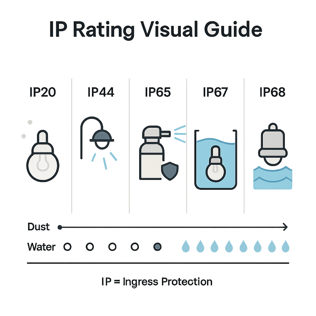 How To Choose The Right IP Rating For Outdoor Lighting In The UK