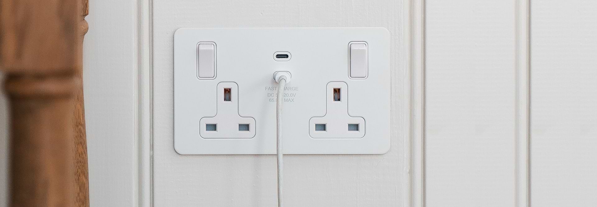 65W Fast Charge USB C Sockets 65W Fast Charge USB C Sockets