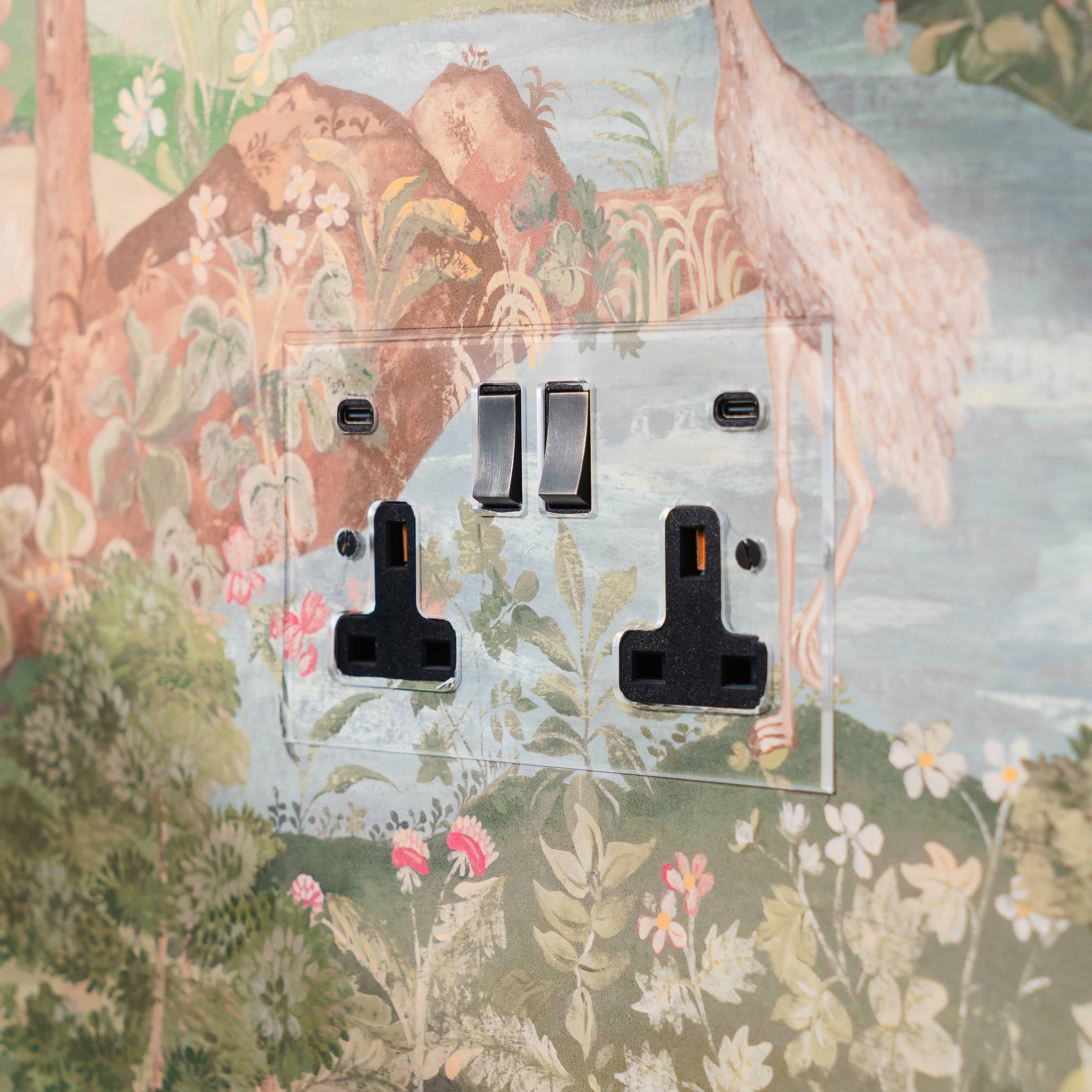 Clear Double Socket