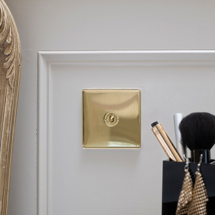 Brushed Brass Dimming Toggles