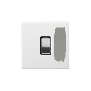 Paintable with Brushed Chrome & Black