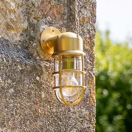 Brass IP Rated Wall Light