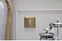 The Savoy Collection Brushed Brass 1 Gang Light Switch 10A 2-Way White Inserts
