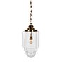 Soho Lighting Glasshouse Polished Brass Clear Pendant Light - The Schoolhouse Collection