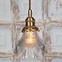 Soho Lighting D'Arblay Brass Fluted Bell Pendant Light - The French Collection