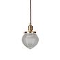 The Hollen Acorn Brass prismatic glass pendant - The Schoolhouse Collection