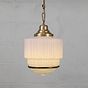 Soho Lighting The Dean Pendant Light Lacquered Aged Brass - The Schoolhouse Collection