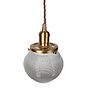 Soho Lighting Hollen Acorn Lacquered Antique Brass Prismatic Glass Pendant - The Schoolhouse Collection