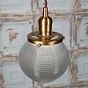 Soho Lighting Hollen Acorn Lacquered Antique Brass Prismatic Glass Pendant - The Schoolhouse Collection