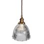 Soho Lighting D'Arblay Lacquered Antique Brass Scalloped Prismatic Glass Dome Pendant Light - The French Collection