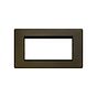 The Eton Collection Bronze 4 x25mm EM-Euro Module Faceplate