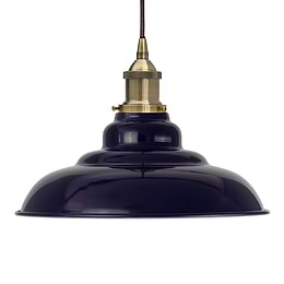 Navy Blue Vintage Pendant Light