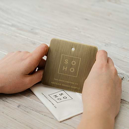 Soho Metal Finish Sample Antique Brass