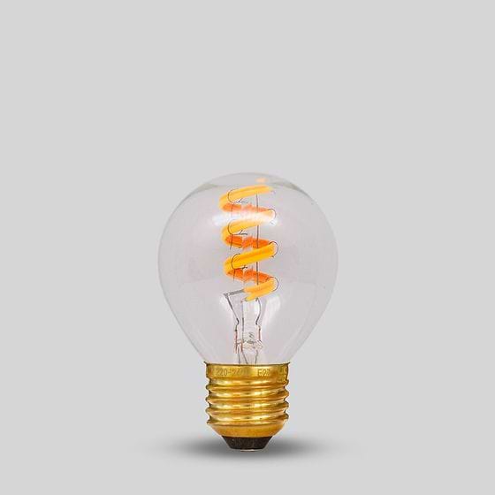 Dim to Warm E27 3W Clear Golf Ball Dim To Warm LED Bulb

