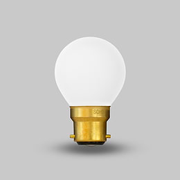 Soho Lighting 4W 2800K Warm White B22 Matt White G45 Golfball Dimmable LED Bulb