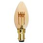 Soho Lighting B15 Amber Candle C35 LED Light Bulb 3W 1800K CRI>95 T-Spiral Filament Dimmable