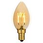 Soho Lighting E14 Amber Candle C35 LED Light Bulb 3W 1800K CRI>95 T-Spiral Filament Dimmable