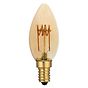 Soho Lighting E14 Amber Candle C35 LED Light Bulb 3W 1800K CRI>95 T-Spiral Filament Dimmable
