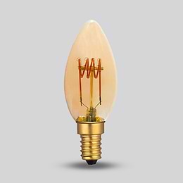 Soho Lighting E14 Vintage Sunset Candle Dimmable LED Bulb C35, 3W, 1800K, High CRI