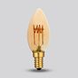 Soho Lighting E14 Vintage Sunset Candle Dimmable LED Bulb C35, 3W, 1800K, High CRI