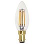 Soho Lighting B15 Clear Candle C35 LED Light Bulb 4.2W 2700K CRI>93 Straight Filament Dimmable