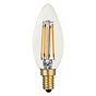 Soho Lighting E14 Clear Candle C35 LED Light Bulb 4.2W 2700K CRI>93 Straight Filament Dimmable