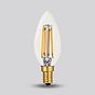 Soho Lighting E14 Classic Clear Candle Dimmable LED Bulb C35, 4W, 2700K, High CRI