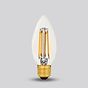 Soho Lighting E27 Classic Clear Candle Dimmable LED Bulb C35, 4W, 2700K, High CRI