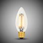 Soho Lighting E27 Classic Clear Candle Dimmable LED Bulb C35, 4W, 2700K, High CRI