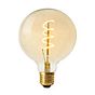 Soho Lighting E27 Amber Globe G125 LED Light Bulb 4W 1800K CRI>95 Spiral Filament Dimmable