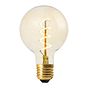 Soho Lighting E27 Amber Globe G95 LED Light Bulb 4W 1800K CRI>95 Spiral Filament Dimmable