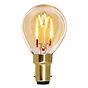 Soho Lighting B15 Amber Golfball P45 LED Light Bulb 3W 1800K CRI>95 T-Spiral Filament Dimmable