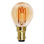 Soho Lighting B15 Amber Golfball P45 LED Light Bulb 3W 1800K CRI>95 T-Spiral Filament Dimmable