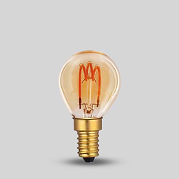 Soho Lighting E14 Vintage Sunset Golfball Dimmable LED Bulb P45, 3W, 1800K, High CRI