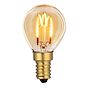 Soho Lighting E14 Amber Golfball P45 LED Light Bulb 3W 1800K CRI>95 T-Spiral Filament Dimmable