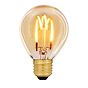 Soho Lighting E27 Amber Golfball G45 LED Light Bulb 3W 1800K CRI>95 T-Spiral Filament Dimmable
