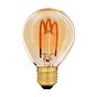 Soho Lighting E27 Amber Golfball G45 LED Light Bulb 3W 1800K CRI>95 T-Spiral Filament Dimmable
