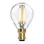 Soho Lighting B15 Clear Golfball P45 LED Light Bulb 4.2W 2700K CRI>93 Straight Filament Dimmable