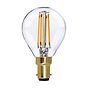 Soho Lighting B15 Clear Golfball P45 LED Light Bulb 4.2W 2700K CRI>93 Straight Filament Dimmable