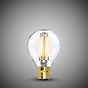 Soho Lighting B22 Classic Clear Golfball Dimmable LED Bulb G45, 4W, 2700K, High CRI