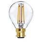 Soho Lighting B22 Clear Golfball G45 LED Light Bulb 4.2W 2700K CRI>93 Straight Filament Dimmable
