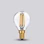 Soho Lighting E14 Classic Clear Golfball Dimmable LED Bulb P45, 4W, 2700K, High CRI