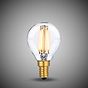 Soho Lighting E14 Classic Clear Golfball Dimmable LED Bulb P45, 4W, 2700K, High CRI