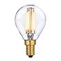 Soho Lighting E14 Clear Golfball P45 LED Light Bulb 4.2W 2700K CRI>93 Straight Filament Dimmable
