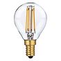 Soho Lighting E14 Clear Golfball P45 LED Light Bulb 4.2W 2700K CRI>93 Straight Filament Dimmable
