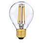 Soho Lighting E27 Clear Golfball G45 LED Light Bulb 4.2W 2700K CRI>93 Straight Filament Dimmable