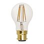 Soho Lighting B22 Clear GLS A60 LED Light Bulb 7.3W 2700K CRI>93 Straight Filament Dimmable