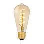 Soho Lighting E27 Amber Teardrop ST64 LED Light Bulb 4W 1800K CRI>95 Spiral Filament Dimmable